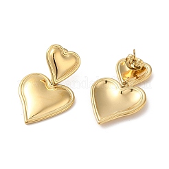 Серьги-гвоздики из нержавеющей стали 304 EJEW-Z026-03G