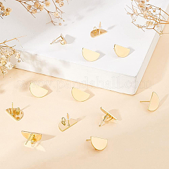 20 шт. латунные серьги-гвоздики KK-BC0008-45