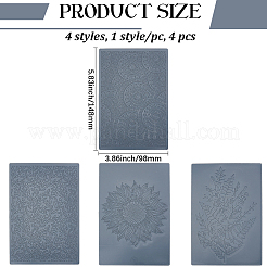 4 Stück Rillplatten-Sets aus PP-Kunststoff&nbsp;FIND-GF0008-75