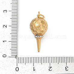 Подвески из нержавеющей стали 304 с микропаве из кубического циркония&nbsp;LS-STAS-D305-02G-G