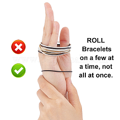 48 прядь 4 стиля пружинные браслеты TWIR-BC0001-49