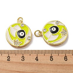 Vrais pendentifs en laiton plaqué 18k or véritable&nbsp;KK-L209-009G-01