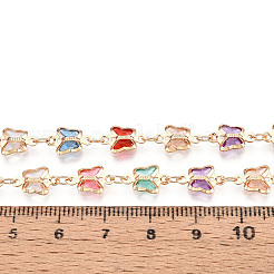 Латунные цепочки-бабочки ручной работы CHC-N024-06KCG