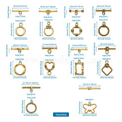 Chiusure toggle di sitle tibetano&nbsp;TIBE-TA0001-20AG