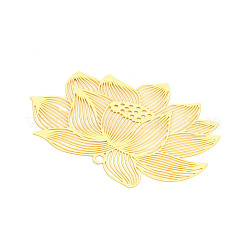 Латунные филигранные большие кулоны&nbsp;KKC-T003-15G