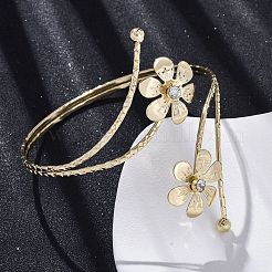 Braccialetti in lega di loto per ragazze e donne&nbsp;LS-AJEW-A063-01E-G