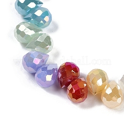 Стеклянные бусины с гальваническим покрытием &nbsp;EGLA-B009-02