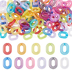 110 Stück 11 Farben transparente Acryl-Schnellverbinder&nbsp;OACR-TA0004-56