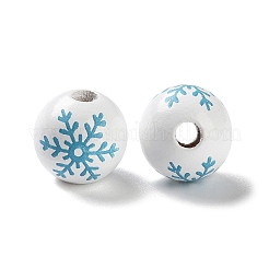 Набивные деревянные европейские бусины WOOD-Z002-08C