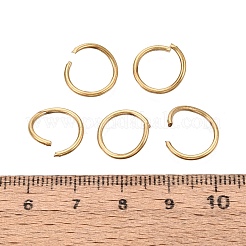 304ステンレススチールオープン丸カン  イオンプレーティング（ip）  長持ちメッキ  ラウンド  18KGP本金メッキ  12x1mm  内径：10mm  18ゲージ  約53個/袋&nbsp;STAS-Q113-12x1.2mm-02G
