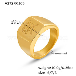 Anillos de dedo de acero inoxidable 304&nbsp;WG003D3-02