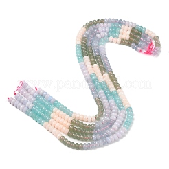 Farbverlauf natürliche weiße Jade Perlen Stränge&nbsp;X-G-NH0053-A01-01