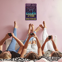 Старинный металлический оловянный знак AJEW-WH0189-299