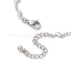 Браслеты из звеньев цепи из нержавеющей стали 304 BJEW-JB11496-02