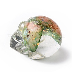 Perle di teschio di fluorite naturale&nbsp;G-P490-02