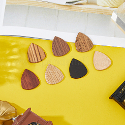 7шт. двухцветные деревянные медиаторы для гитары&nbsp;AJEW-FH0005-21