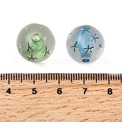 Прозрачные акриловые бусины OACR-H054-05