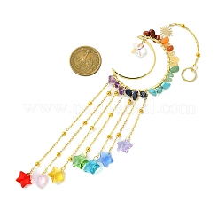 Décoration pendentif en verre étoile&nbsp;HJEW-JM02116