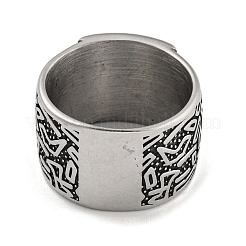 304ステンレスリング  シンボル  15mm  内径：19mm&nbsp;RJEW-B055-04AS-02