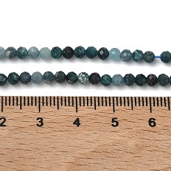 Бусы из натурального голубого турмалина&nbsp;G-B168-A06-3mm