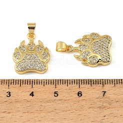 Pendenti in zirconi cubici trasparenti in micro pavè di ottone&nbsp;CU-CBA9175-16G