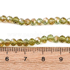 Стеклянные бусины с гальваническим покрытием &nbsp;EGLA-A034-T4mm-J02