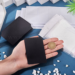 ネックレス梱包キット  厚紙製のネックレスとイヤリングのディスプレイカード30枚が含まれています  プラスチックネックレスチェーン粘着ポーチ30枚とセロハンバッグ30枚付き  ブラック  90個/セット&nbsp;CDIS-TA0001-47B