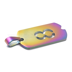 Pendentifs en acier inoxydable 304 avec placage ionique (IP)&nbsp;STAS-O127-A08