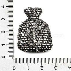 Handgemachte Fimo-Perlen Strass&nbsp;CLAY-Z006-04A
