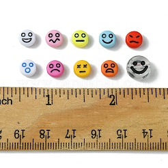 10 цвет непрозрачных акриловых бусин MACR-FS0001-77