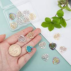 16 шт. подвески из нержавеющей стали 201 двух цветов&nbsp;STAS-DC0002-83