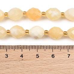 Chapelets de perles en jade jaune naturel&nbsp;GG-CBA702E-B01