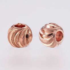 Spacer бисер латунные&nbsp;KK-G312-01RG-4mm-RG