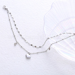 Двухслойные браслеты с подвесками из нержавеющей стали NG1194