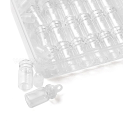 20шт подвесные украшения из стеклянной бутылки CON-FS0001-06