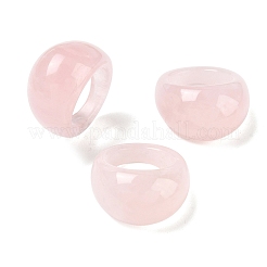 Natürliche Rosenquarz-Fingerringe für Damen&nbsp;GG-CBA12F1-03