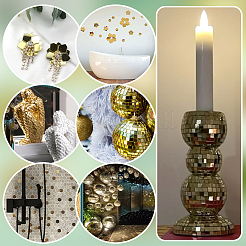 210 шт. 3 вида самоклеящихся акриловых кабошонов DIY-PH0022-93D