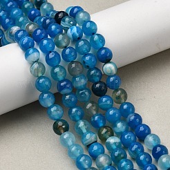 Натуральный полосатый агат / полосатый агат&nbsp;G-J371-01-8mm