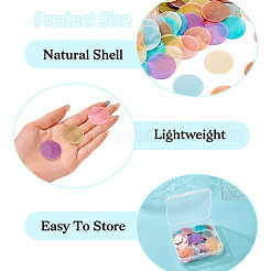 80 шт. подвески из натуральной ракушки капиз&nbsp;BSHE-TA0001-24