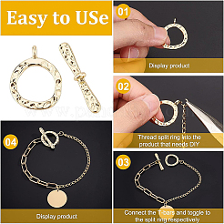 20 комплект 5 стилей сплава застежки-тоггл FIND-BC0002-70