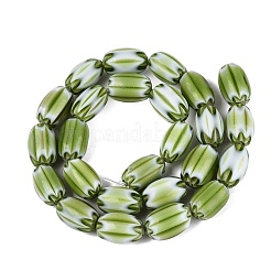 Cuentas de barril de vidrio millefiori hechas a mano&nbsp;LA-N002-07B