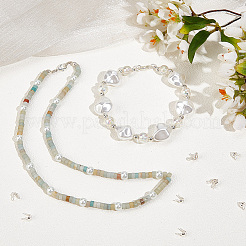 200 шт. латунные наконечники для бусин&nbsp;KK-BBC0015-90S-02