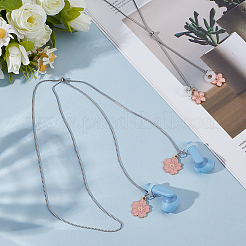 2 шт. Цепочка для наушников из нержавеющей стали 304 HJEW-DR00195