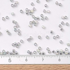 MIYUKIデリカビーズ  シリンダー  日本製シードビーズ  11/0  （db0107)透明グレーレインボーゴールド光沢  1.3x1.6mm  穴：0.8mm  約2000個/10g&nbsp;X-SEED-J020-DB0107