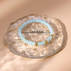 Браслеты из натуральных аквамариновых бусин для мужчин и женщин BD7394