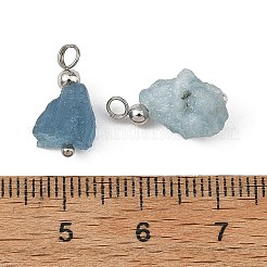 Pendentifs en aigue-marine brute naturelle&nbsp;PALLOY-JF05960
