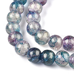 Выпечки окрашенные нити шарик хруст стекла DGLA-R053-03M-A-1