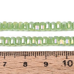 Galvanisierte imitatorische Jade Glasperlen Stränge&nbsp;EGLA-N022-09A-D02