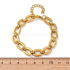 Rechteckige Gliederarmbänder aus Edelstahl 304 für Damen&nbsp;BJEW-F536-18G