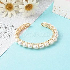 Латунь манжеты браслеты BJEW-JB06615